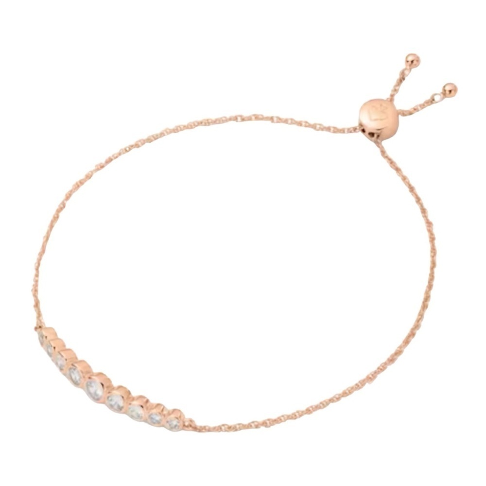 KATE SPADE • Rose Gold Full Circle Slider Adjustable Bracelet - Picture 1 of 5